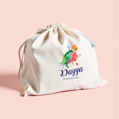 AI-Generated packaging for Drawstring bag in the Fashion and Accessories industry