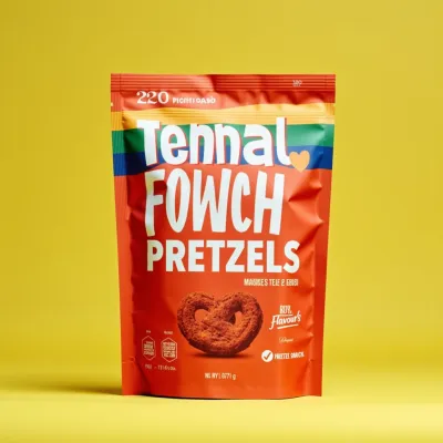 AI-Generated Food pouch packaging for Food and Snacks