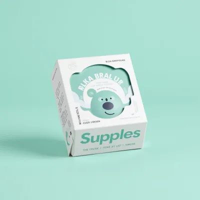 AI-Generated white carton box packaging