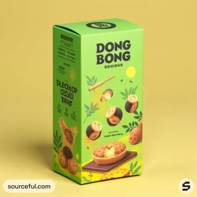 AI-Generated packaging for Carton box in the Food and Snacks industry