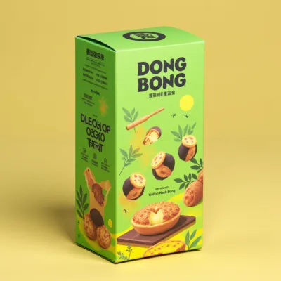 AI-Generated hunter green carton box packaging