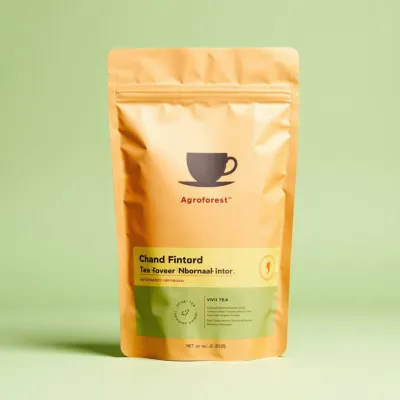 AI-Generated peach food pouch packaging