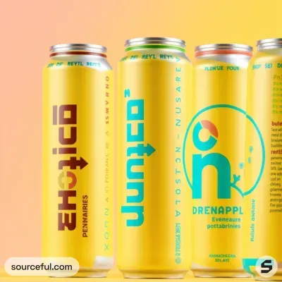 AI-Generated packaging for Drinks can in the Beverages industry