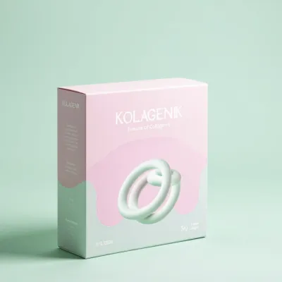 AI-Generated white carton box packaging