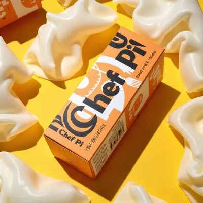 AI-Generated white carton box packaging