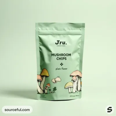 AI-Generated packaging for Food pouch in the Apparel industry