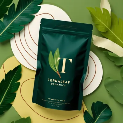 AI-Generated packaging for Food pouch in the Health and Wellness industry