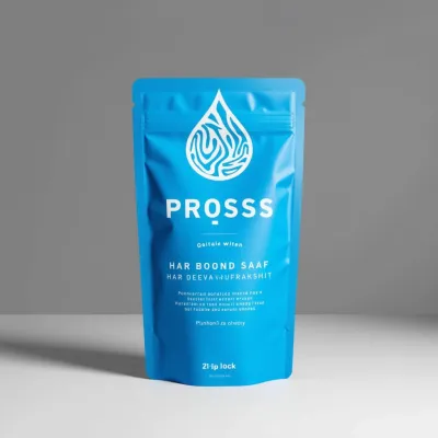 AI-Generated bold food pouch packaging