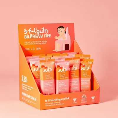 AI-Generated packaging for Shelf display box