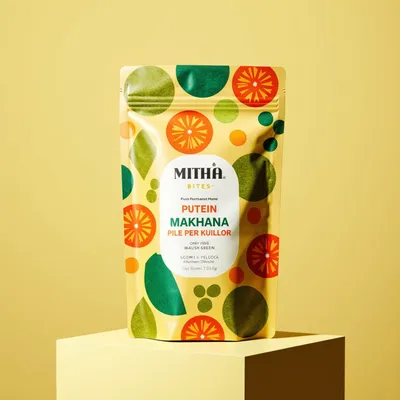 AI-Generated hunter green food pouch packaging