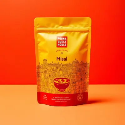 AI-Generated Food pouch packaging for Food and Snacks