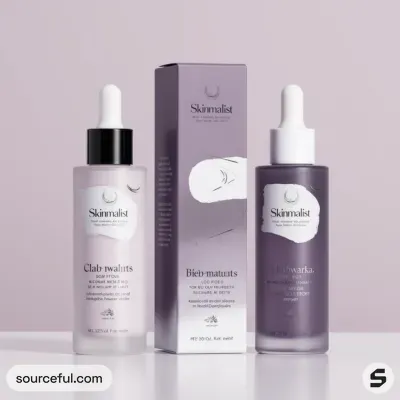 AI-Generated white dropper bottle packaging