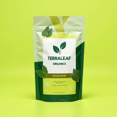 AI-Generated packaging for Food pouch in the Health and Wellness industry