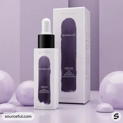 AI-Generated white dropper bottle packaging