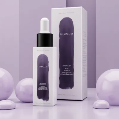 AI-Generated white dropper bottle packaging