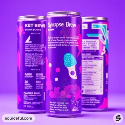 AI-Generated packaging for Drinks can in the Beverages industry
