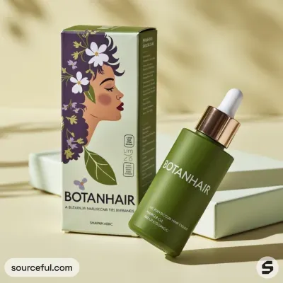 AI-Generated packaging for Dropper bottle in the Beauty and Personal Care industry