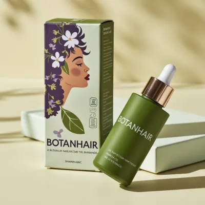 AI-Generated packaging for Dropper bottle in the Beauty and Personal Care industry