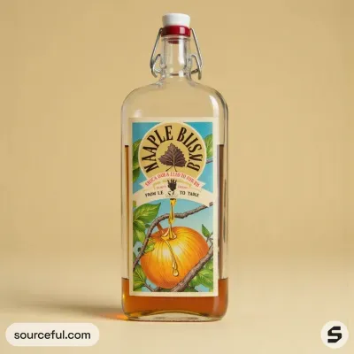 AI-Generated packaging for Swing top bottle in the Food and Snacks industry