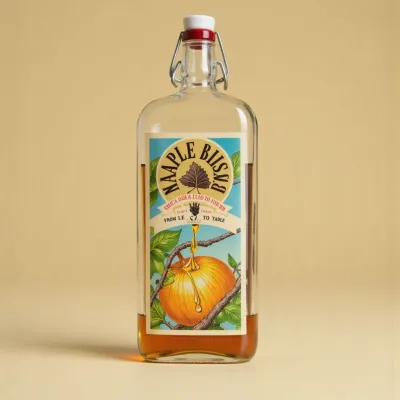 AI-Generated packaging for Swing top bottle in the Food and Snacks industry