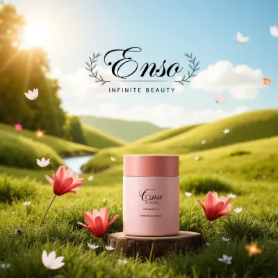 AI-Generated packaging for Cosmetics glass jar