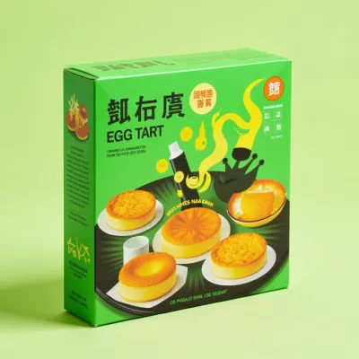 AI-Generated hunter green carton box packaging