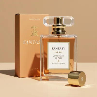 AI-Generated Perfume bottle packaging for Beauty and Personal Care