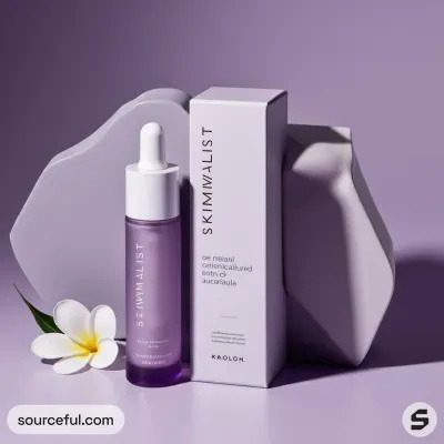 AI-Generated white dropper bottle packaging