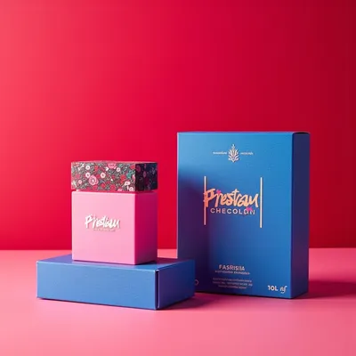 AI-Generated packaging for Perfume bottle