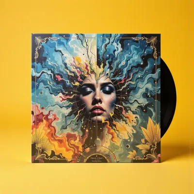 AI-Generated packaging for Vinyl album cover