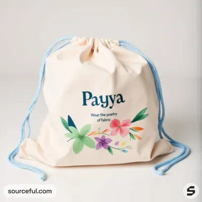 AI-Generated packaging for Drawstring bag in the Fashion and Accessories industry
