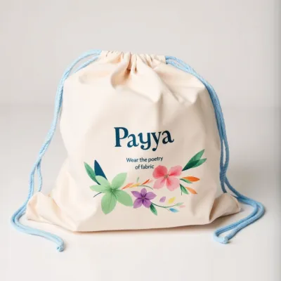 AI-Generated packaging for Drawstring bag in the Fashion and Accessories industry