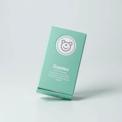 AI-Generated white carton box packaging