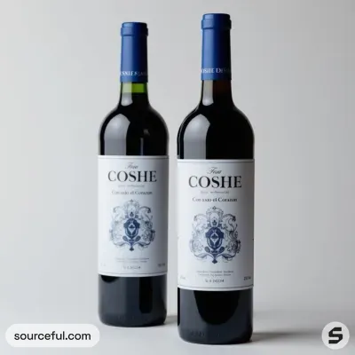 AI-Generated packaging for Bordeaux wine bottle in the Alcoholic Beverages industry