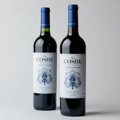 AI-Generated packaging for Bordeaux wine bottle in the Alcoholic Beverages industry