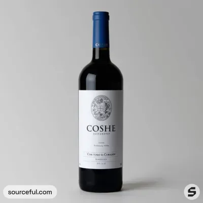 AI-Generated packaging for Bordeaux wine bottle in the Alcoholic Beverages industry
