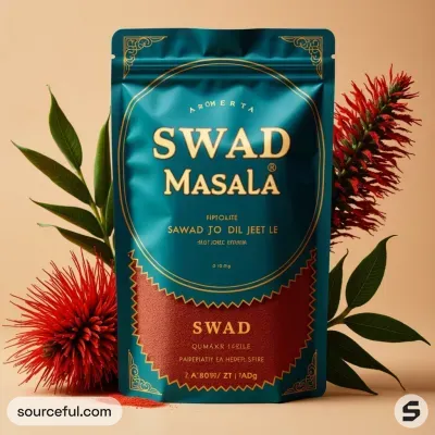 AI-Generated packaging for Food pouch in the Gourmet and Specialty Foods industry