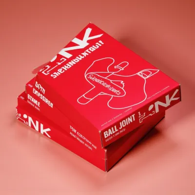 AI-Generated black carton box packaging