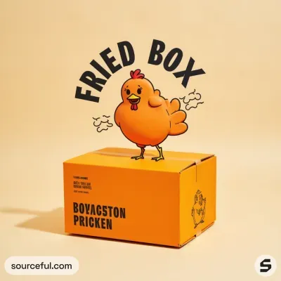 AI-Generated packaging for Shipping box in the Food and Snacks industry