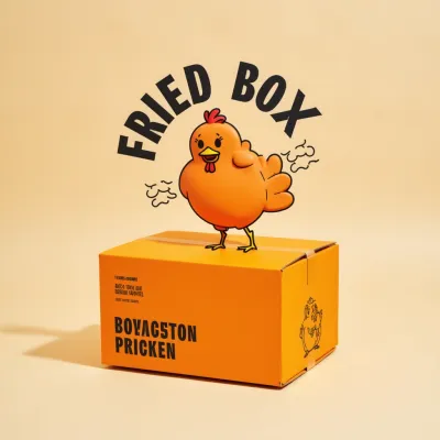 AI-Generated packaging for Shipping box in the Food and Snacks industry