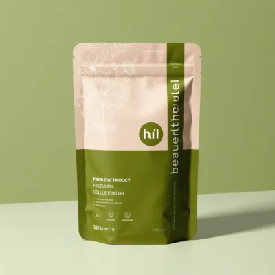 AI-Generated brown food pouch packaging