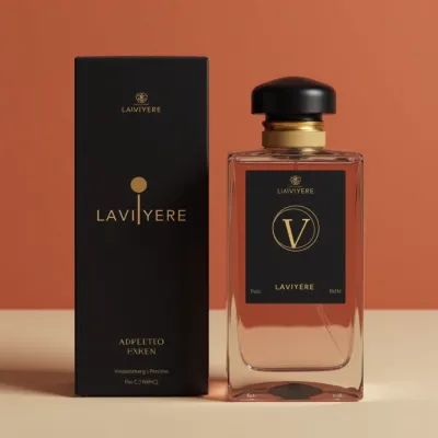 AI-Generated luxury perfume bottle packaging