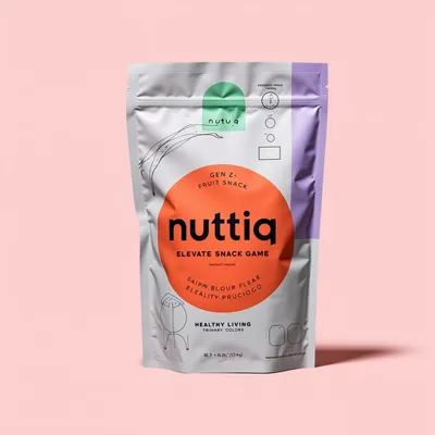 AI-Generated Food pouch packaging for Packaged Foods