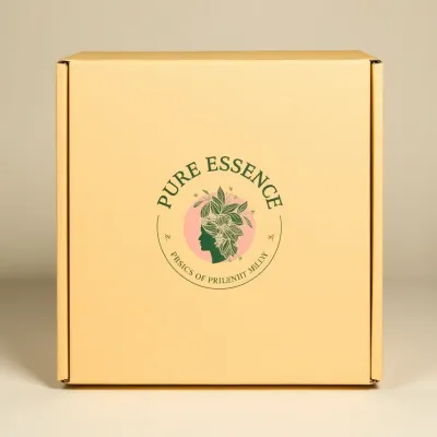 AI-Generated pink mailer box packaging