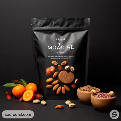 AI-Generated packaging for Food pouch in the Apparel industry