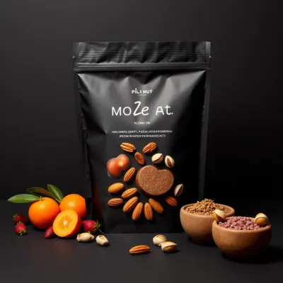 AI-Generated packaging for Food pouch in the Apparel industry