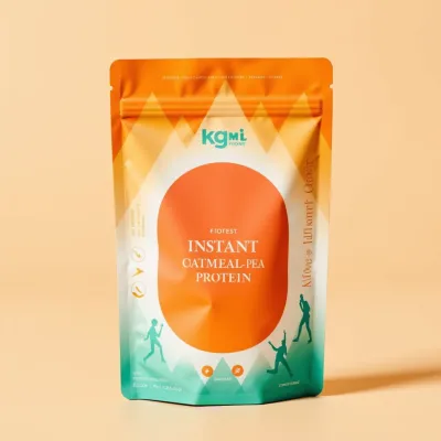 AI-Generated red food pouch packaging