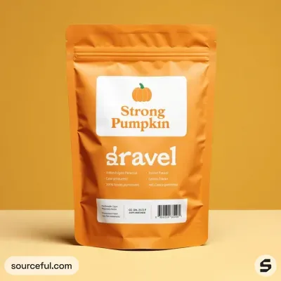 AI-Generated white food pouch packaging