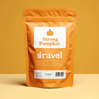 AI-Generated white food pouch packaging