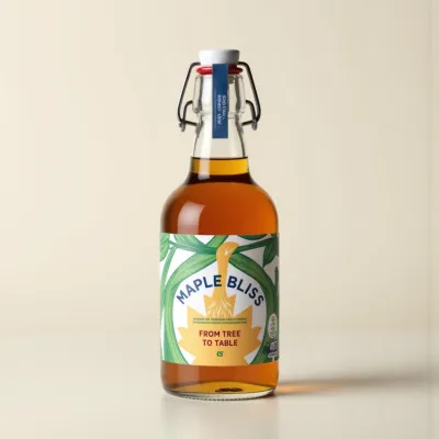 AI-Generated packaging for Swing top bottle in the Food and Snacks industry